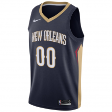 New Orleans Pelicans Nike Swingman Custom Jersey Navy Icon Edition