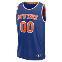 New York Knicks Fanatics Fast Break Custom Jersey Icon Edition Blue