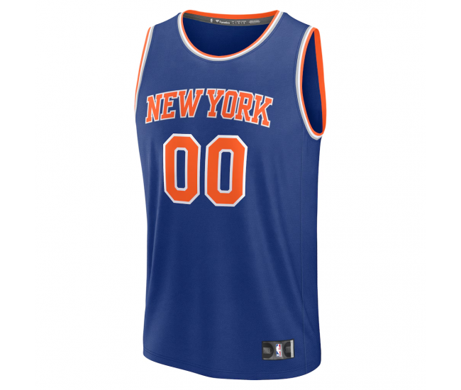 New York Knicks Fanatics Fast Break Custom Jersey Icon Edition Blue