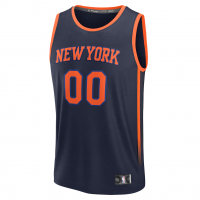 New York Knicks Fanatics Fast Break Custom Jersey Statement Edition Navy