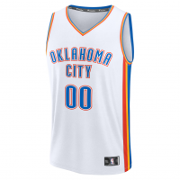 Oklahoma City Thunder Fanatics Fast Break Custom Jersey Association Edition White