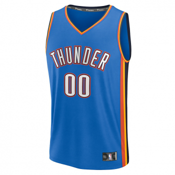 Oklahoma City Thunder Fanatics Fast Break Custom Jersey Icon Edition Blue
