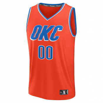 Oklahoma City Thunder Fanatics Fast Break Custom Jersey Statement Edition Orange