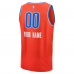 Oklahoma City Thunder Fanatics Fast Break Custom Jersey Statement Edition Orange