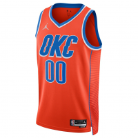 Oklahoma City Thunder Jordan Brand Unisex 2022 23 Swingman Custom Jersey Statement Edition Orange