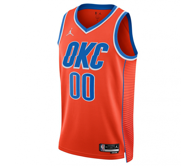 Oklahoma City Thunder Jordan Brand Unisex 2022 23 Swingman Custom Jersey Statement Edition Orange