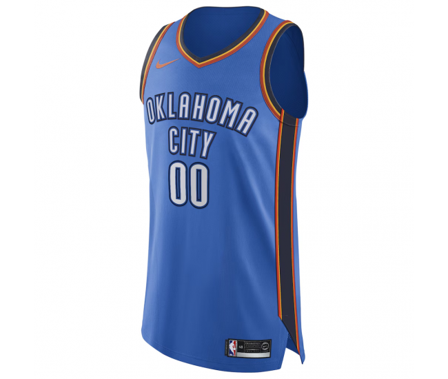 Oklahoma City Thunder Nike Authentic Custom Jersey Blue Icon Edition