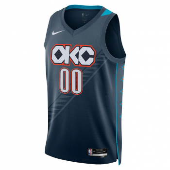 Oklahoma City Thunder Nike Unisex 2025 26 City Edition Swingman Custom Jersey Blue