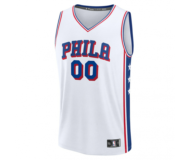 Philadelphia 76ers Fanatics Fast Break Custom Jersey Association Edition White