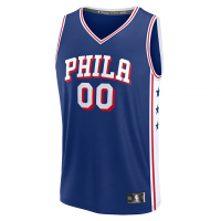 Philadelphia 76ers Fanatics Fast Break Custom Jersey Icon Edition Blue