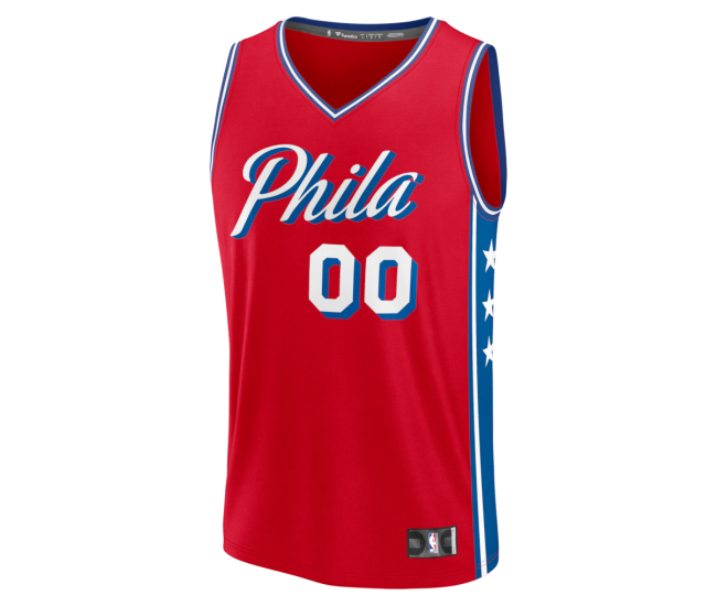 Philadelphia 76ers Fanatics Fast Break Custom Jersey Icon Edition Red