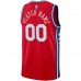 Philadelphia 76ers Jordan Brand Swingman Custom Jersey Statement Edition Red