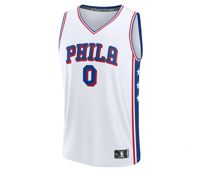 Tyrese Maxey Philadelphia 76ers Fanatics Fast Break Replica Player Jersey Association Edition White
