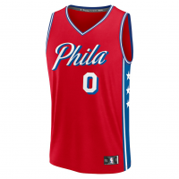 Tyrese Maxey Philadelphia 76ers Fanatics Fast Break Replica Player Jersey Statement Edition Red