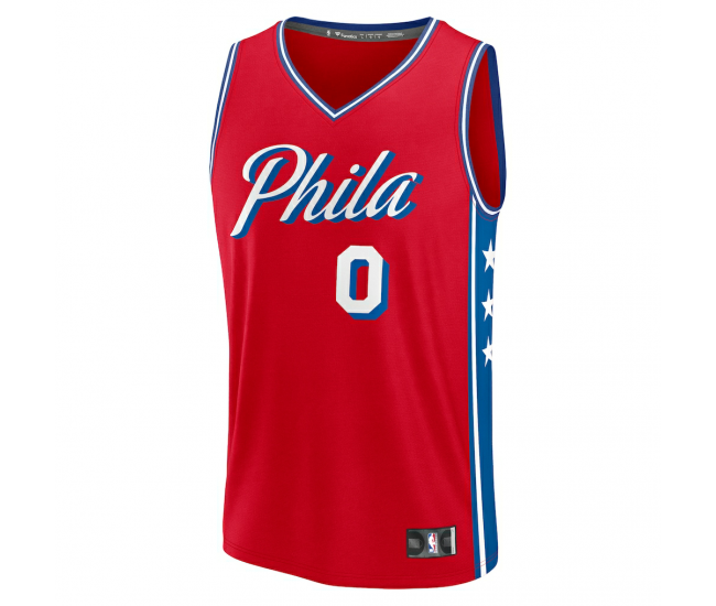 Tyrese Maxey Philadelphia 76ers Fanatics Fast Break Replica Player Jersey Statement Edition Red