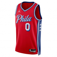 Tyrese Maxey Philadelphia 76ers Jordan Brand Unisex Swingman Jersey Statement Edition Red