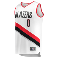 Damian Lillard Portland Trail Blazers Fanatics Fast Break Replica Jersey White Association Edition