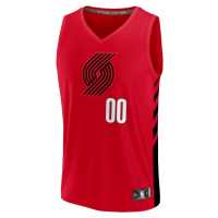 Portland Trail Blazers Fanatics Fast Break Custom Replica Jersey Red Statement Edition