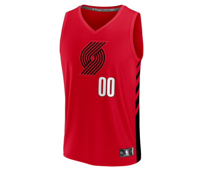 Portland Trail Blazers Fanatics Fast Break Custom Replica Jersey Red Statement Edition