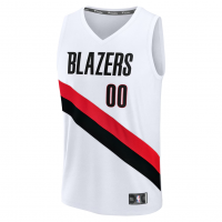 Portland Trail Blazers Fanatics Fast Break Replica Custom Jersey Association Edition White