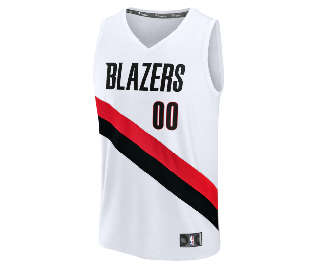 Portland Trail Blazers Fanatics Fast Break Replica Custom Jersey Association Edition White