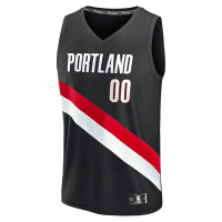Portland Trail Blazers Fanatics Fast Break Replica Custom Jersey Icon Edition Black