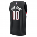Portland Trail Blazers Fanatics Fast Break Replica Custom Jersey Icon Edition Black