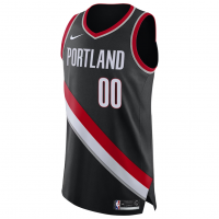 Portland Trail Blazers Nike 2020 21 Authentic Custom Jersey Black Icon Edition