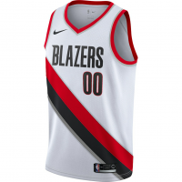 Portland Trail Blazers Nike 2020 21 Swingman Custom Jersey Association Edition White
