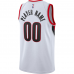 Portland Trail Blazers Nike 2020 21 Swingman Custom Jersey Association Edition White