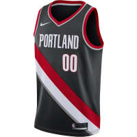 Portland Trail Blazers Nike Swingman Custom Jersey Black Icon Edition