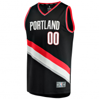 Scoot Henderson Portland Trail Blazers Fanatics Fast Break Replica Jersey Icon Edition Black