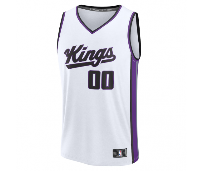 Sacramento Kings Fanatics Fast Break Custom Jersey Association Edition White