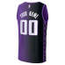 Sacramento Kings Fanatics Fast Break Custom Jersey Statement Edition Purple