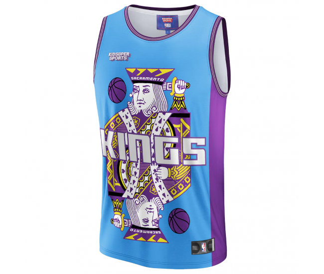 Sacramento Kings NBA & KidSuper Studios by Fanatics Unisex Hometown Jersey Blue