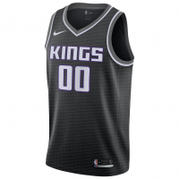 Sacramento Kings Nike Swingman Custom Jersey Black Statement Edition
