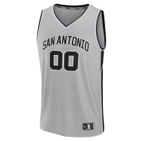 San Antonio Spurs Fanatics Fastbreak Custom Jersey Statement Edition Silver