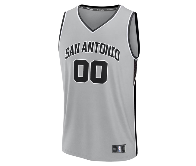 San Antonio Spurs Fanatics Fastbreak Custom Jersey Statement Edition Silver
