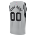 San Antonio Spurs Fanatics Fastbreak Custom Jersey Statement Edition Silver