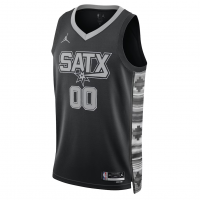 San Antonio Spurs Jordan Brand Unisex 2022 23 Swingman Custom Jersey Statement Edition Black