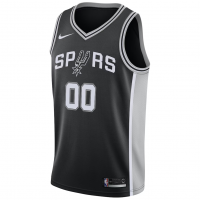 San Antonio Spurs Nike Swingman Custom Jersey Black Icon Edition