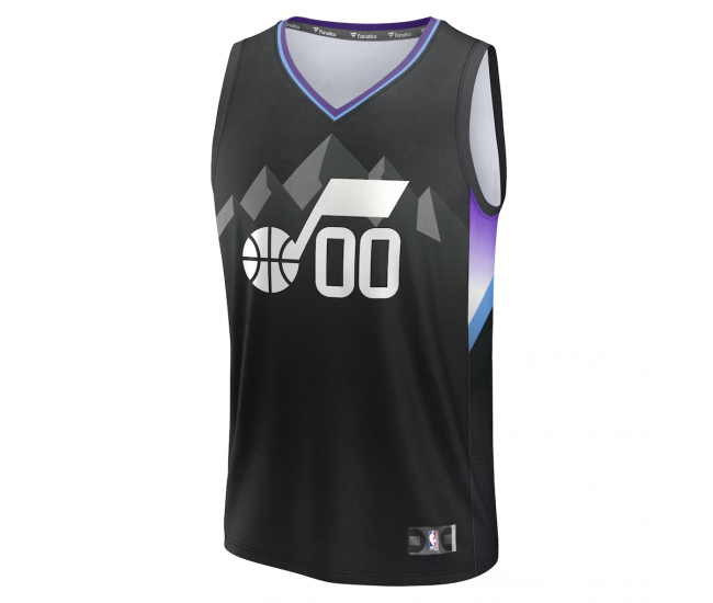 Utah Jazz Fanatics Fast Break Custom Jersey Statement Edition Black