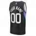 Utah Jazz Fanatics Fast Break Custom Jersey Statement Edition Black