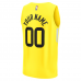 Utah Jazz Fanatics Fast Break Replica Custom Jersey Icon Edition Yellow
