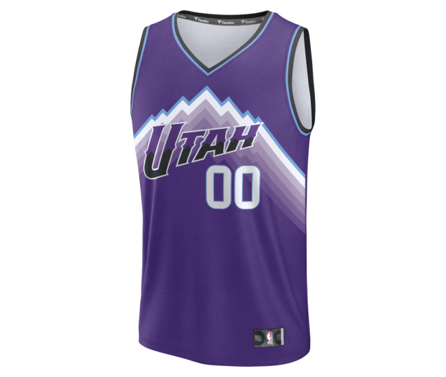 Utah Jazz Fanatics Fast Break Replica Custom Jersey Purple Icon Edition