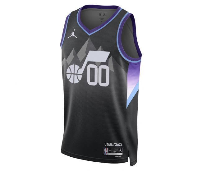 Utah Jazz Jordan Brand Unisex 2024 25 Custom Swingman Jersey Statement Edition Black