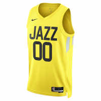Utah Jazz Nike Unisex Swingman Custom Jersey Gold Icon Edition