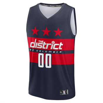 Washington Wizards Fanatics Fast Break Custom Jersey Statement Edition Navy