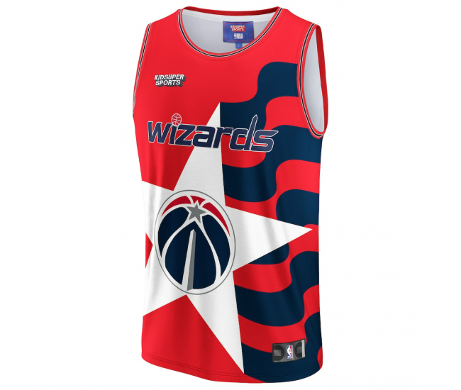 Washington Wizards NBA & KidSuper Studios by Fanatics Unisex Hometown Jersey Red