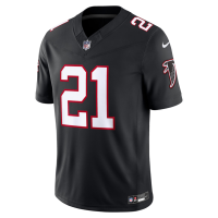 Deion Sanders Atlanta Falcons Nike Alternate Throwback Vapor F.U.S.E. Stitched Retired Limited Jersey Black